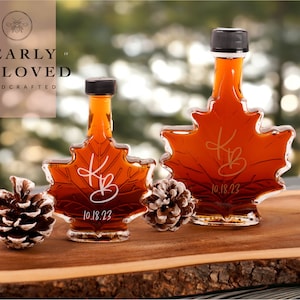 Pure Maple Syrup 60ml or 100ml Favor | Wedding Favor | Maple Syrup Shower Favor | Vermont Maple Favor | Engagement Favor | Autumn Favor