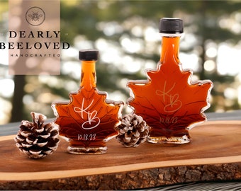 Pure Maple Syrup 60ml or 100ml Favor | Wedding Favor | Maple Syrup Shower Favor | Vermont Maple Favor | Engagement Favor | Autumn Favor