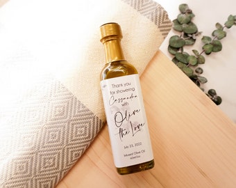 Bonbons à l'huile d'olive au citron 60 ml | faveurs d'Amalfi | Olive You Favors | Cadeau de douche nuptiale à l'huile d'olive | Cadeau pour baby shower à l'huile d'olive