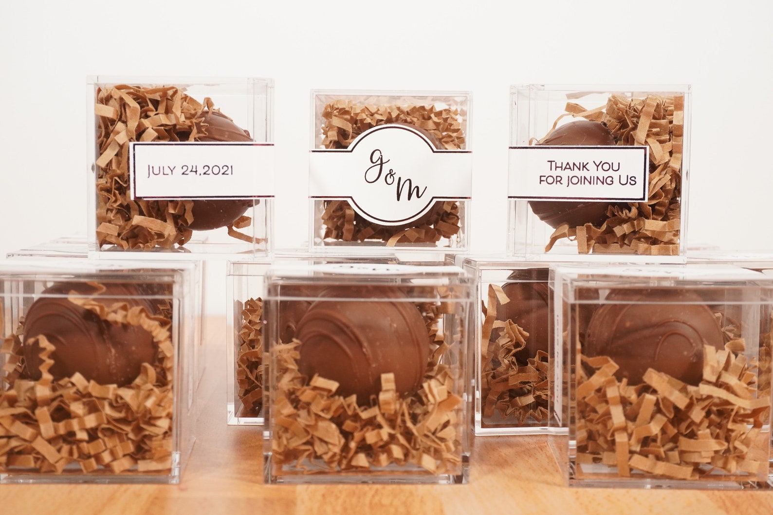 Chocolate Truffle Favor Truffles Wedding Favors Etsy