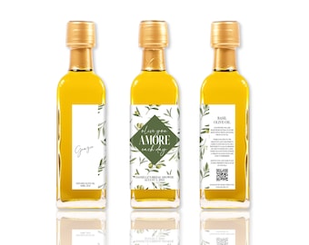 Detalles de aceite de oliva con aroma a amor / Detalles de aceite de oliva infusionado con amor / Detalles de aceite de oliva para bodas / Aceite de oliva para bodas / 60 ml, 100 ml, 200 ml
