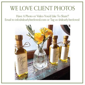 Lemon Olive Oil Favors | Thank You For Showering With Love | Olive You Favors | Olive Oil Bridal Shower | Baby Shower | 60ml, 100ml, 200ml image 11