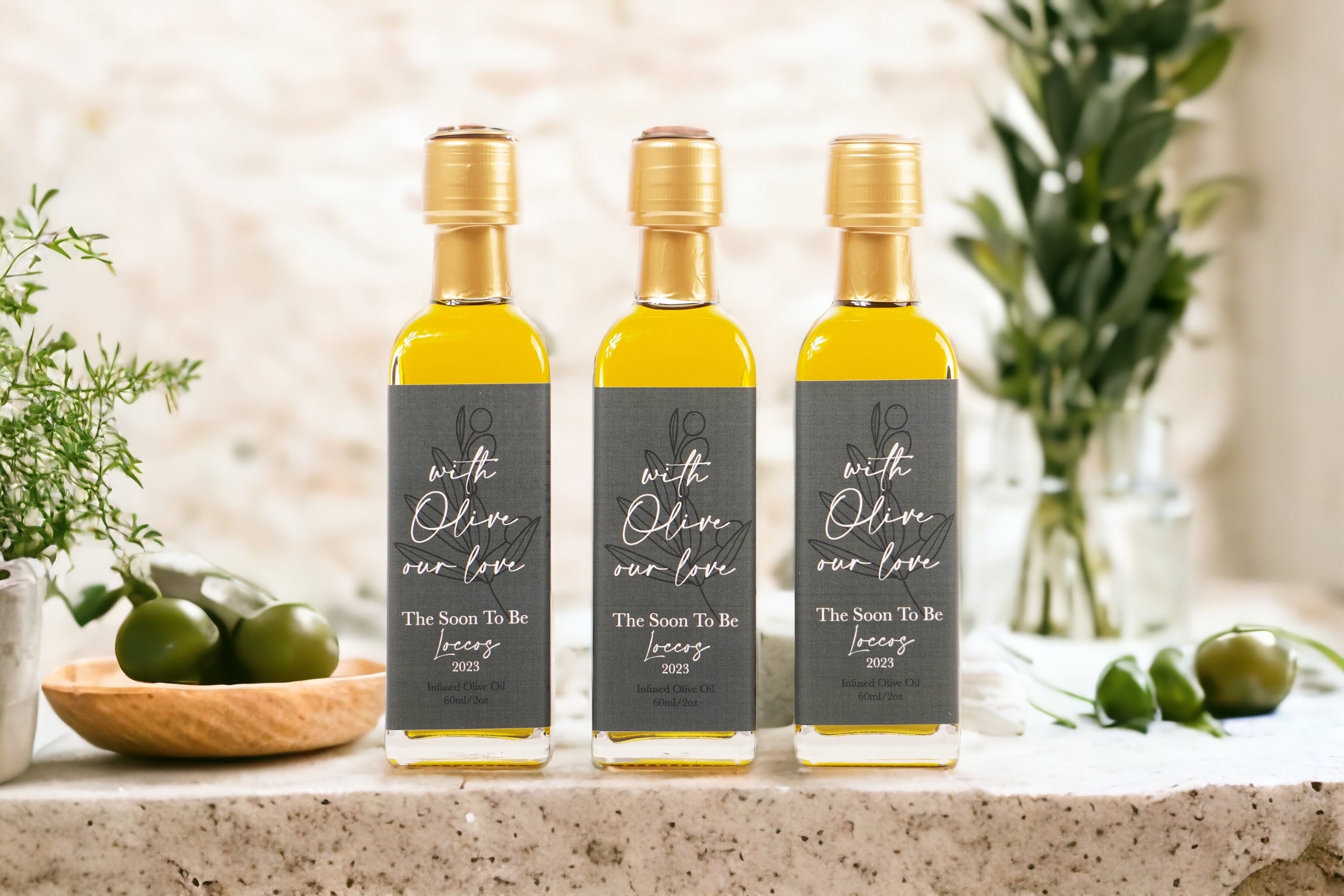 Olive You Olive Oil Favor - Wedding Favor Olive You Olive Oil Favor - Wedding Favor
