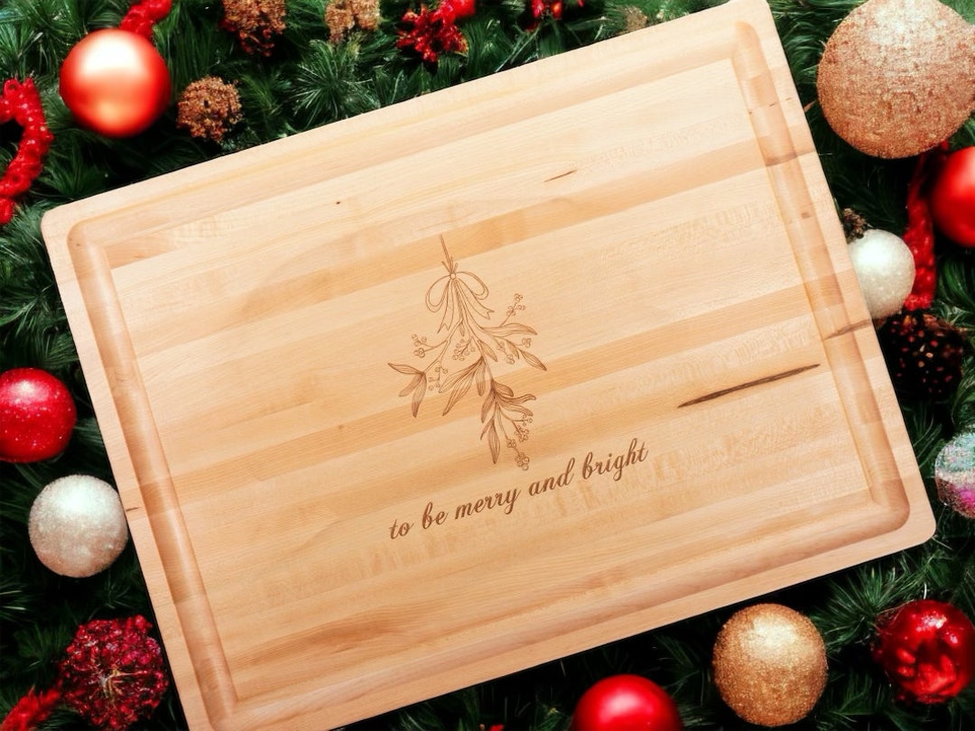 Holiday Cutting Board Christmas Cutting Board Gift for Etsy