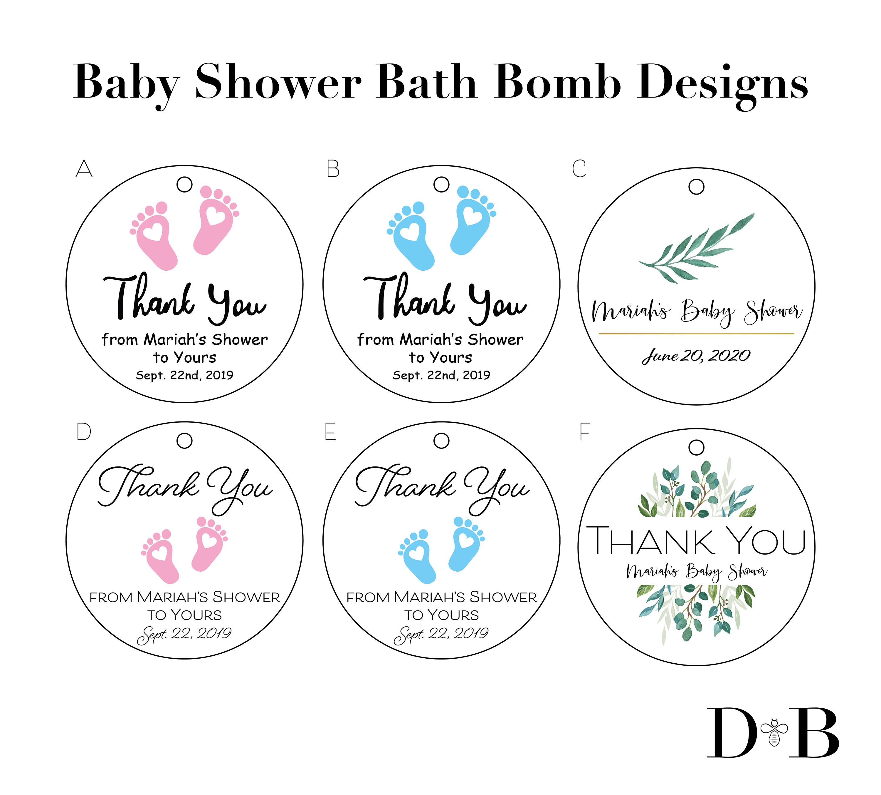 Bath Bomb Baby Shower Favor 4.5oz Baby Sprinkle Bath Bomb Etsy