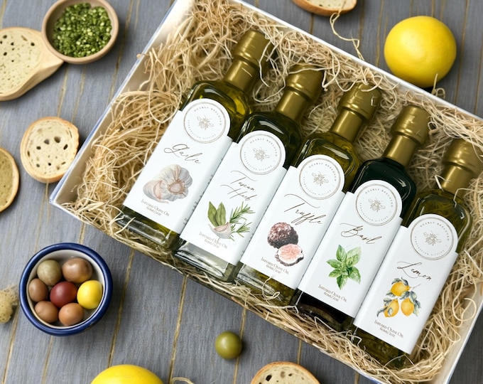 Olive Oil Sampler Pack | Olive Oil Tasting Gift | Infused Olive Oil Sample Pack | Olive Oil Tasting Set | Infused Olive Oil Tasting