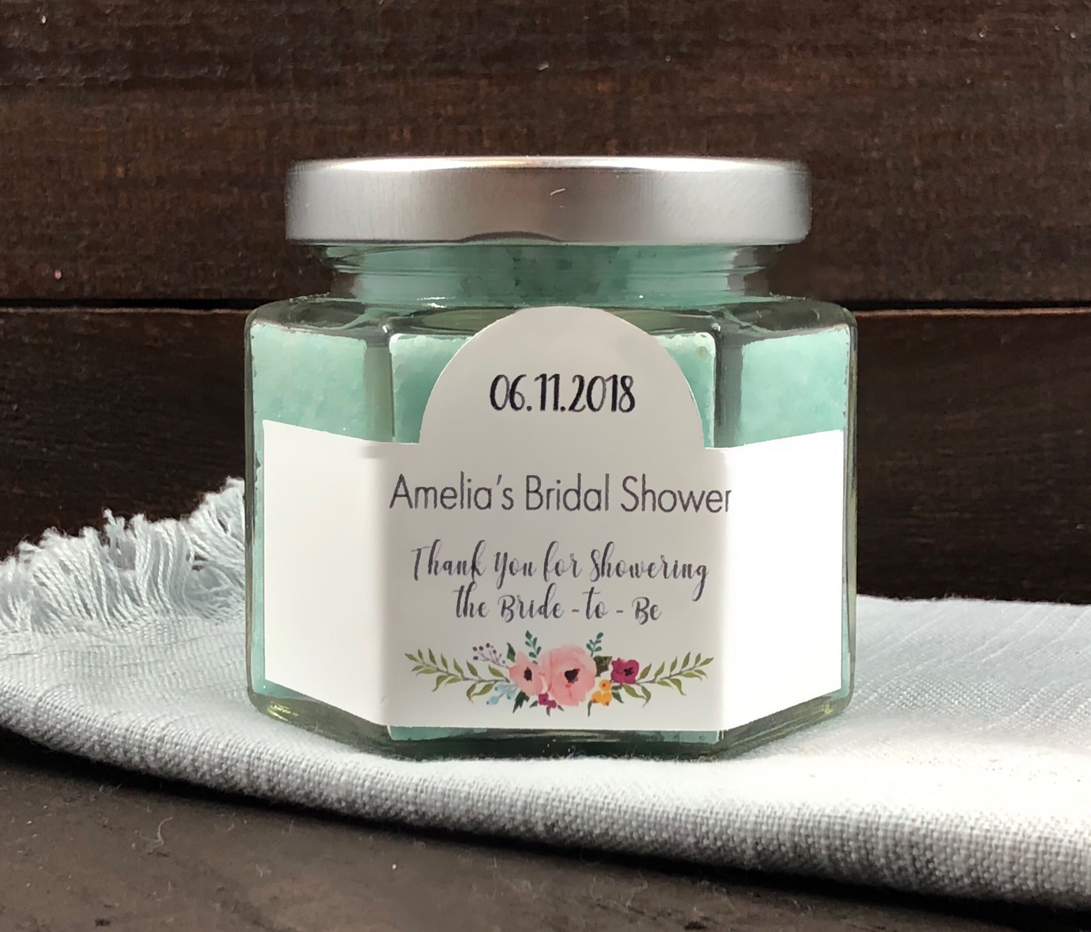Bath Salts for Shower Favors Custom Scented with Free Label Etsy