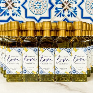 Amalfi Bridal Shower Favor | Amalfi Themed Olive Oil Favor | Infused with Love Olive Oil Favor | Olive You Favors | Olive Oil Wedding Favor