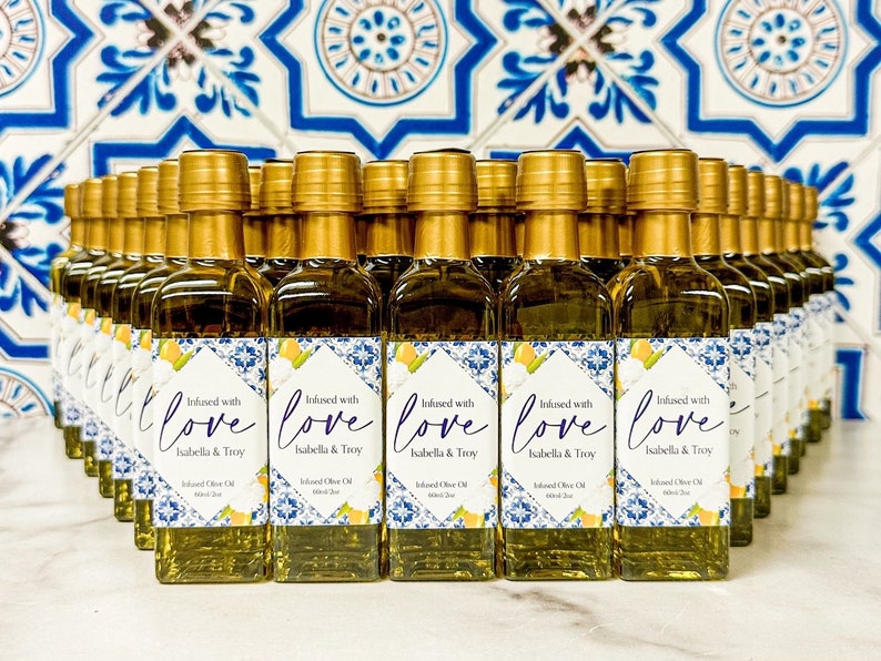 Amalfi Olive Oil Bridal Shower Favor | Bridal Shower Theme Amalfi | That's Amore Bridal Shower Theme | Favors for Bridal Shower | Olive Oil