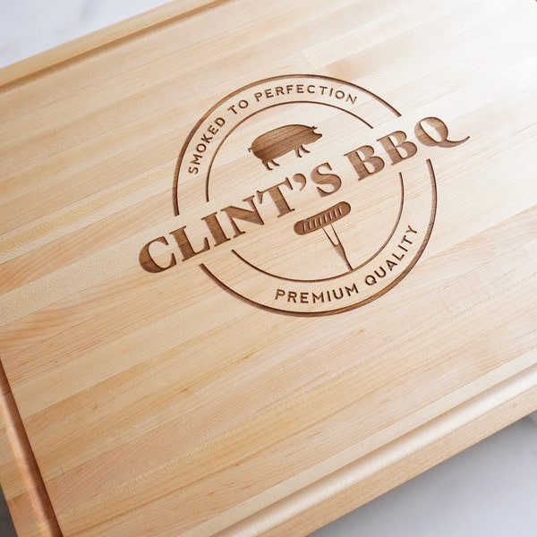 Father’s Day Gift | Grill Master Cutting Board Carving Board | Engraved Cutting Board | BBQ Cutting Board | Dad Gift | Grooms Gift