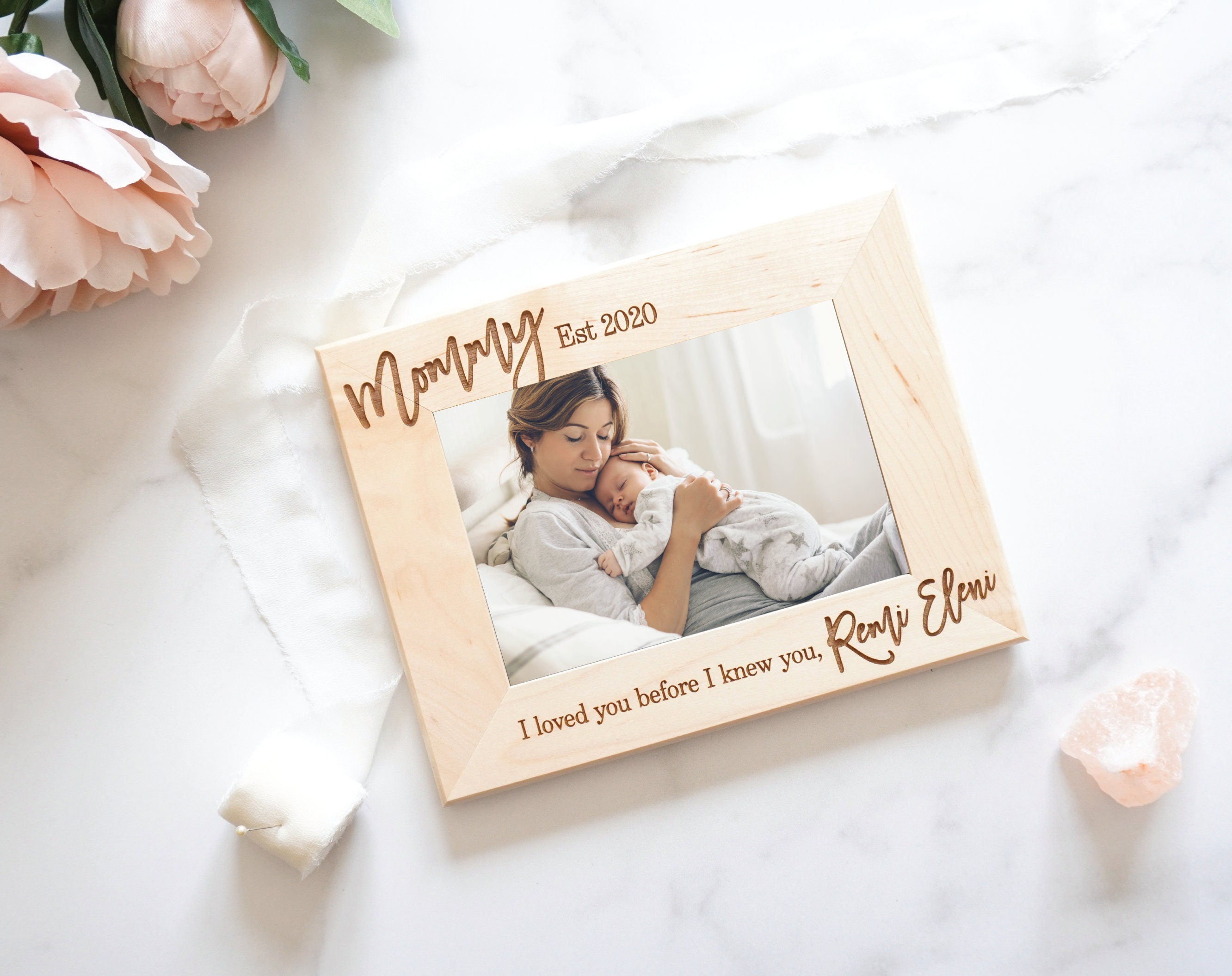 First Time Mom Gift, New Mom Gift, New Born Picture Frame, Birth Gift for  New Mom, Mothers Day New Mommy Gift, Gift For First Mother's Day - Stunning