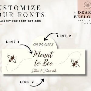 Meant to Bee Honey Wedding Favor Honey Wedding Favor Wedding Favors Meant to Bee Favors Meant to Bee Gifts Engagement Party Favor image 2