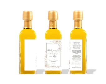 Upominek na wieczór panieński w stylu letniego ogrodu | Upominek na przyjęcie w ogrodzie | Upominek z oliwy z oliwek na wieczór panieński | Upominek na baby shower | 60 ml, 100 ml, 200 ml
