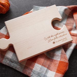 Personalized Cutting Board | Maple Puzzle Cutting Board | Wedding Gift Cutting Board | Engagement Gift Cutting Board | House Warming Gift