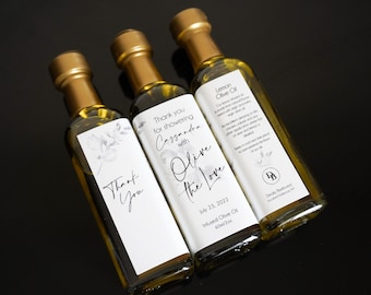 Lemon Olive Oil Favors 60ml | Amalfi Favors | Olive You Favors | Olive Oil Bridal Shower Favor | Olive Oil Baby Shower Favor