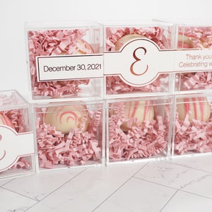 Chocolate Truffle Favor | Truffles | Wedding Favor | Engagement Favors | Acrylic Candy Box | Wedding Favor Truffle | Chocolate Party Favors