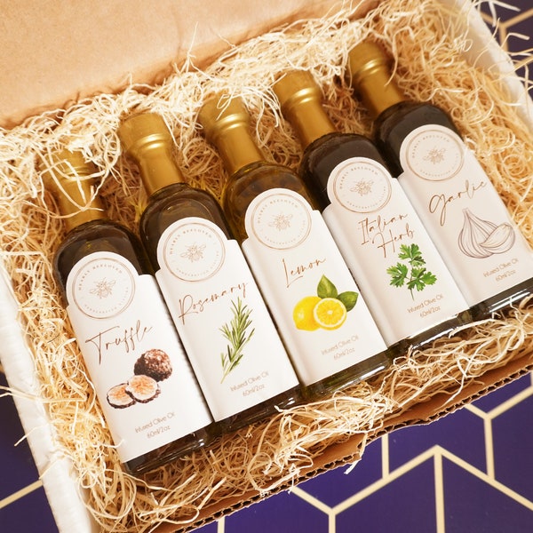Olive Oil Sampler Pack | Olive Oil Tasting Gift | Infused Olive Oil Sample Pack | Olive Oil Tasting Set | Infused Olive Oil Tasting