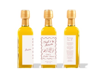 Das ist Amore Theme Favor | Olivenöl Brautdusche Favor | Olivenöl Gastgeschenk | Gastgeschenke für Brautparty | 60ml, 100ml, 200ml