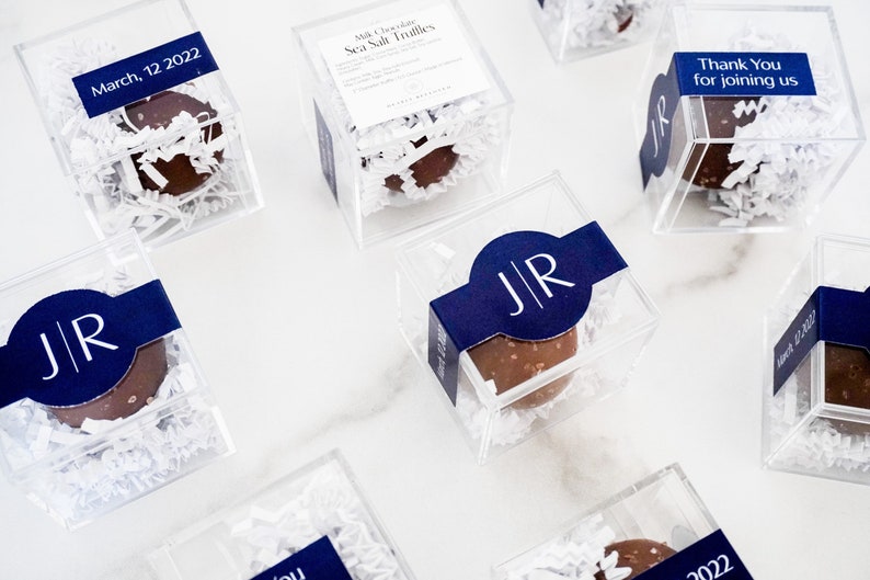 Chocolate Truffle Favor Truffles Wedding Favors Etsy