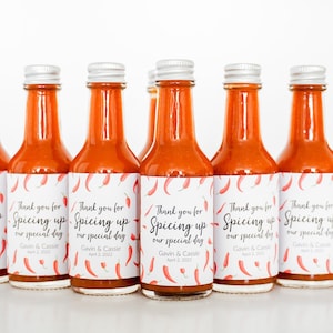 Recuerdo de boda con salsa picante de 2 oz / Recuerdos de boda / Recuerdo de aniversario con salsa picante / Recuerdo de fiesta picante / Recuerdo de fiesta con salsa picante / Recuerdo de evento picante
