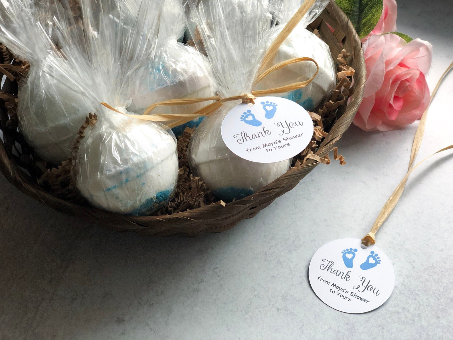 Bath Bomb Baby Shower Favor 4.5oz Baby Sprinkle Bath Bomb Etsy