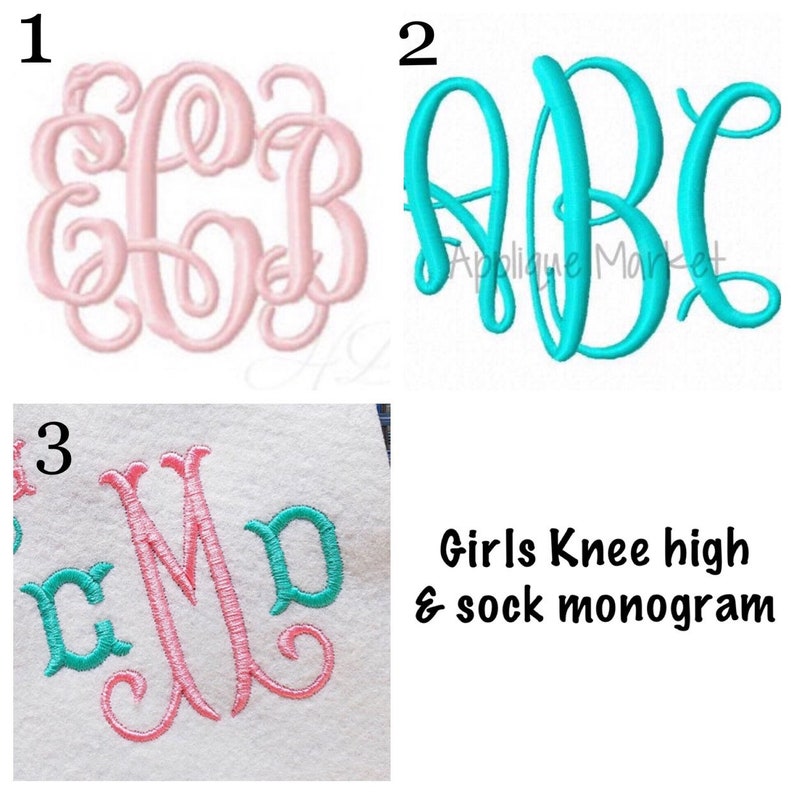 Embroidered hairbow-Back to school-monogrammed Hairbow-apple socks