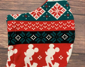 Christmas Face Masks MADE IN USA, Washable Mask, Reusable Mask, Adult & Kids Masks, Magical