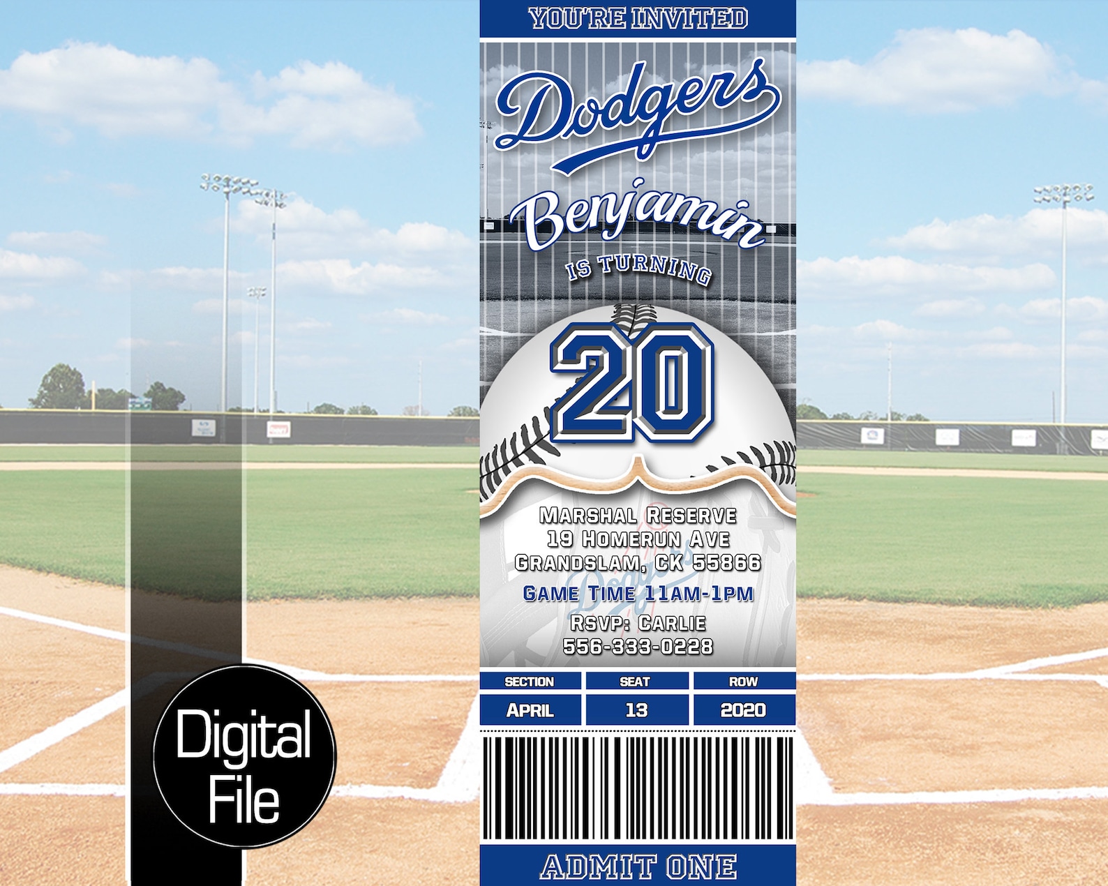 la-dodgers-ticket-style-baseball-birthday-invitation-etsy