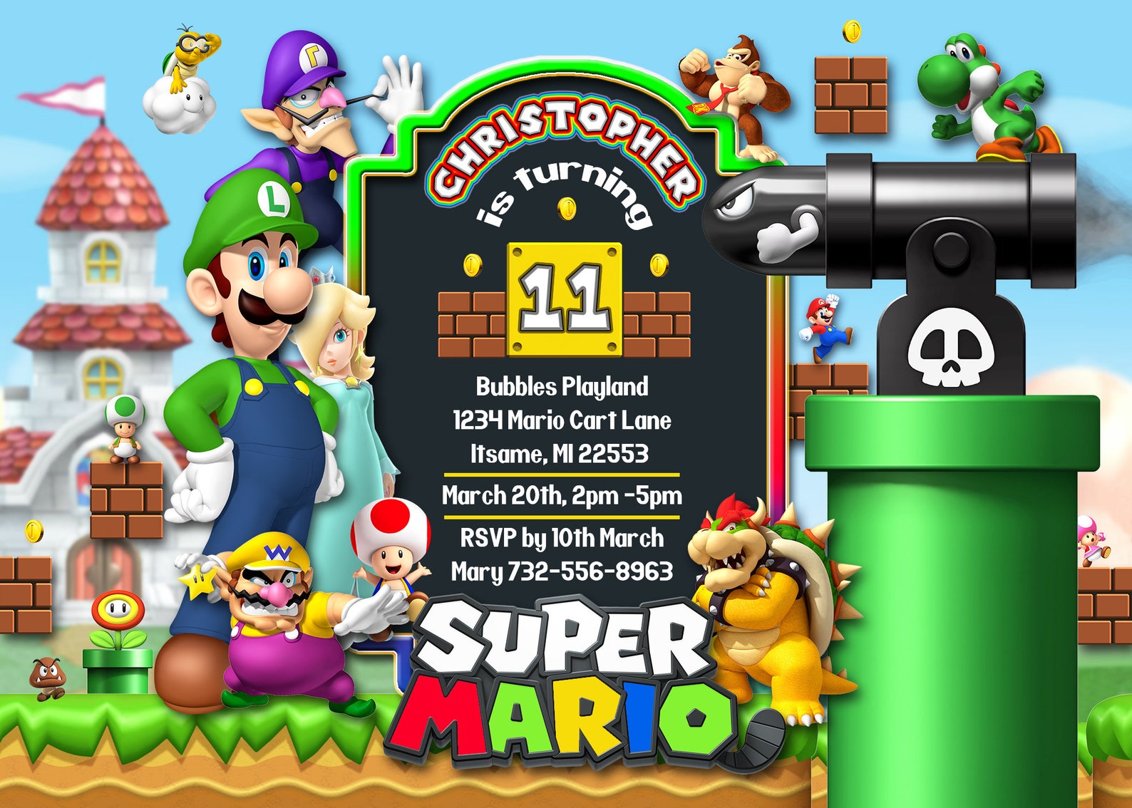 mario-bros-luigi-birthday-invitation-digital-download-etsy