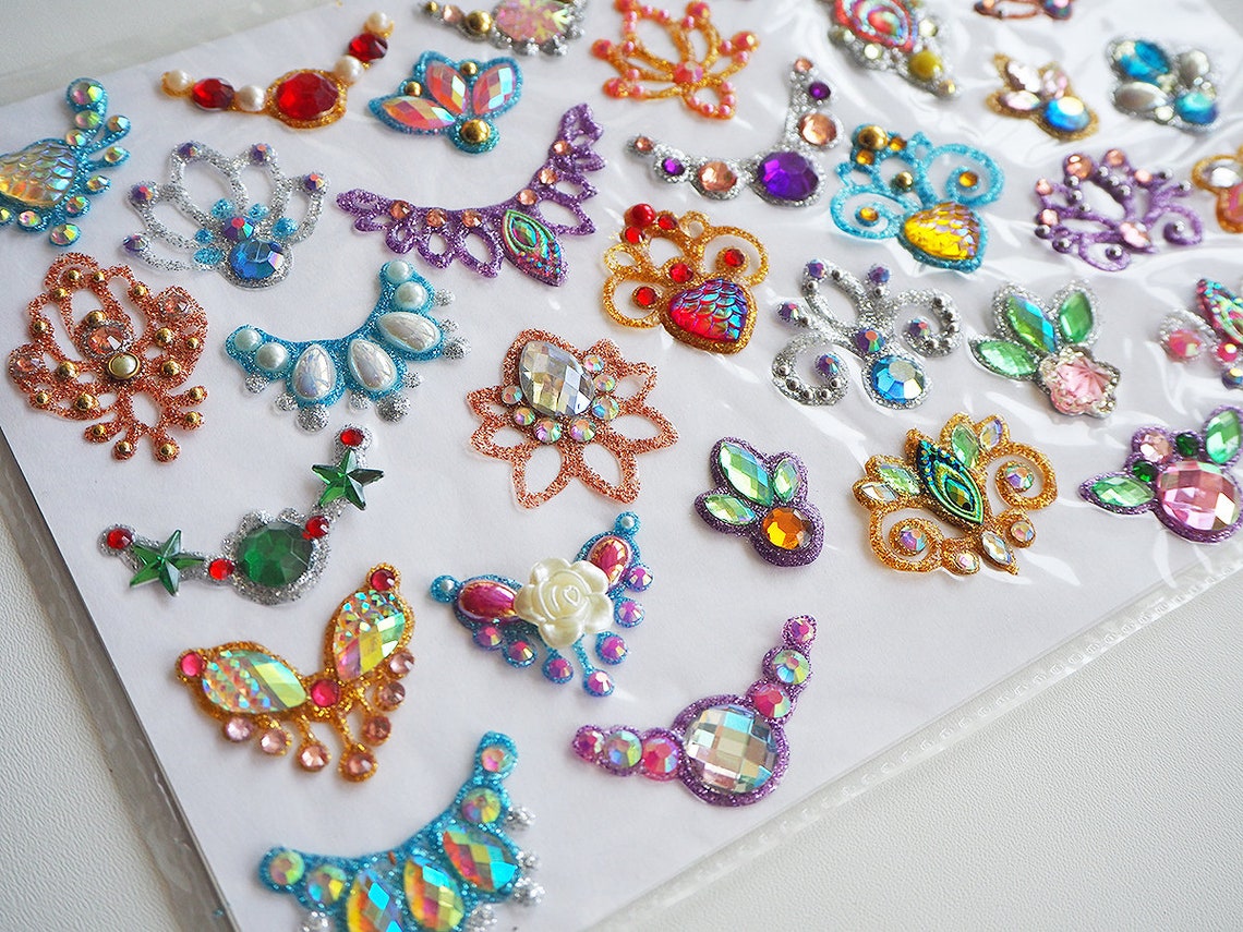 Face gems kit face paint gem clusters set of blings for body Etsy