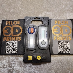 3D Printed Tri-Fold RSA Digipass GO Yubikey 5 NFC Badge Holders (Multi Color Options Available)