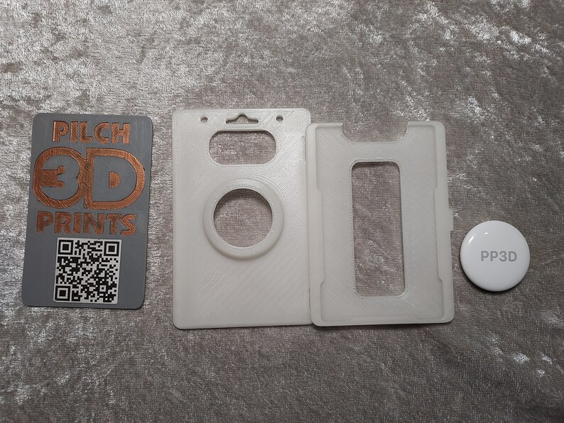 3D Printed Folding Airtag Badge Holder multi Badge Options Etsy