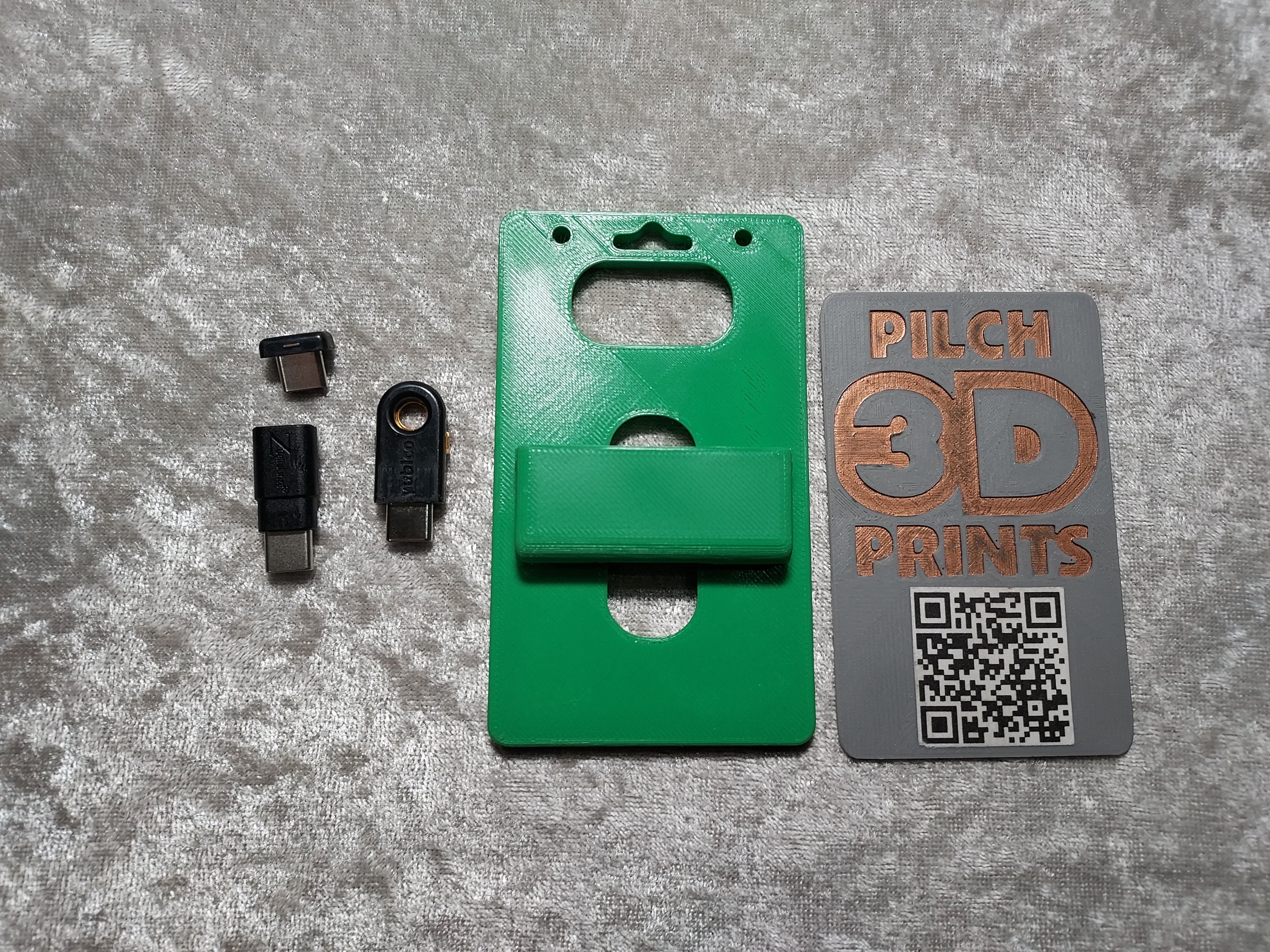 Yubikey 5c and 5c Nano up to 3 Badge Holder multiple Color Etsy