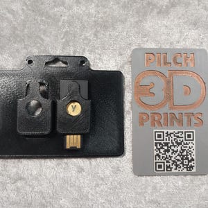 Landscape Dual Yubikey 5 NFC (1-3) Badge Holder (Multiple Color Options Available)