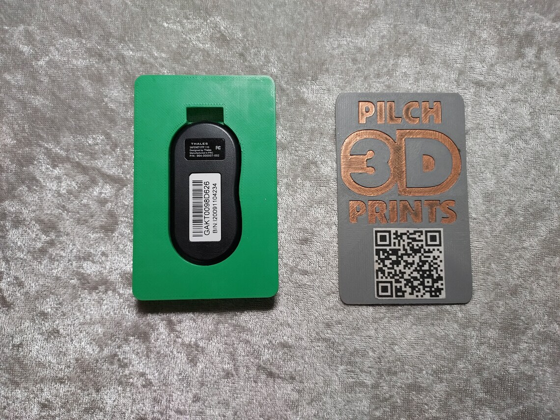 3D Printed Safenet OTP 110 Card - Etsy