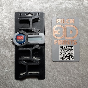 3D-gedruckter 4 RSA ClearID-Ausweishalter (ein, zwei und drei Ausweise und mehrere Farboptionen verfügbar)