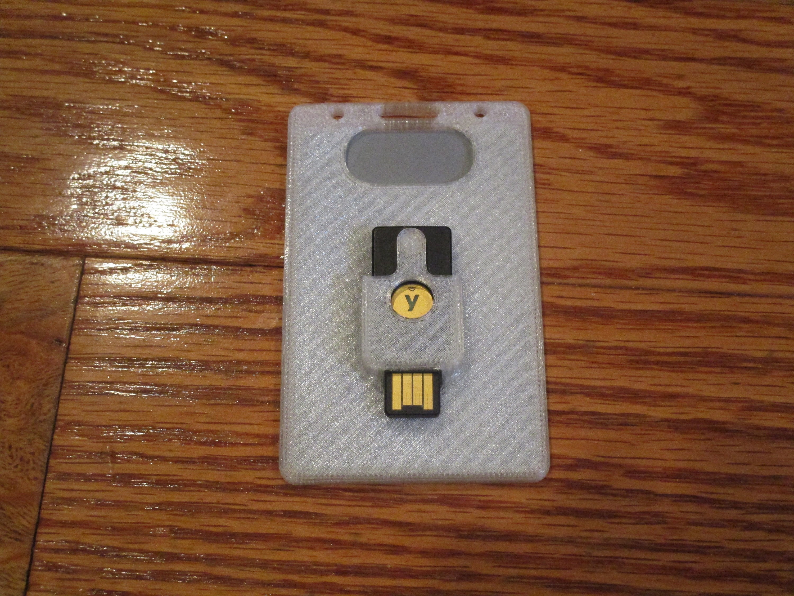 3D Printed Yubikey 5 Series 13 Badge Holder custom Options Etsy