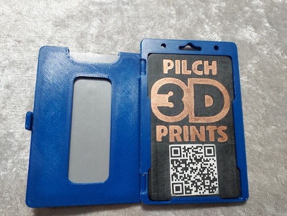 Porte-badge uni pliable imprimé en 3D options multi-badges