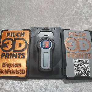 3D Printed Tri-Fold RSA Badge Holders Multi Color Options Available image 1