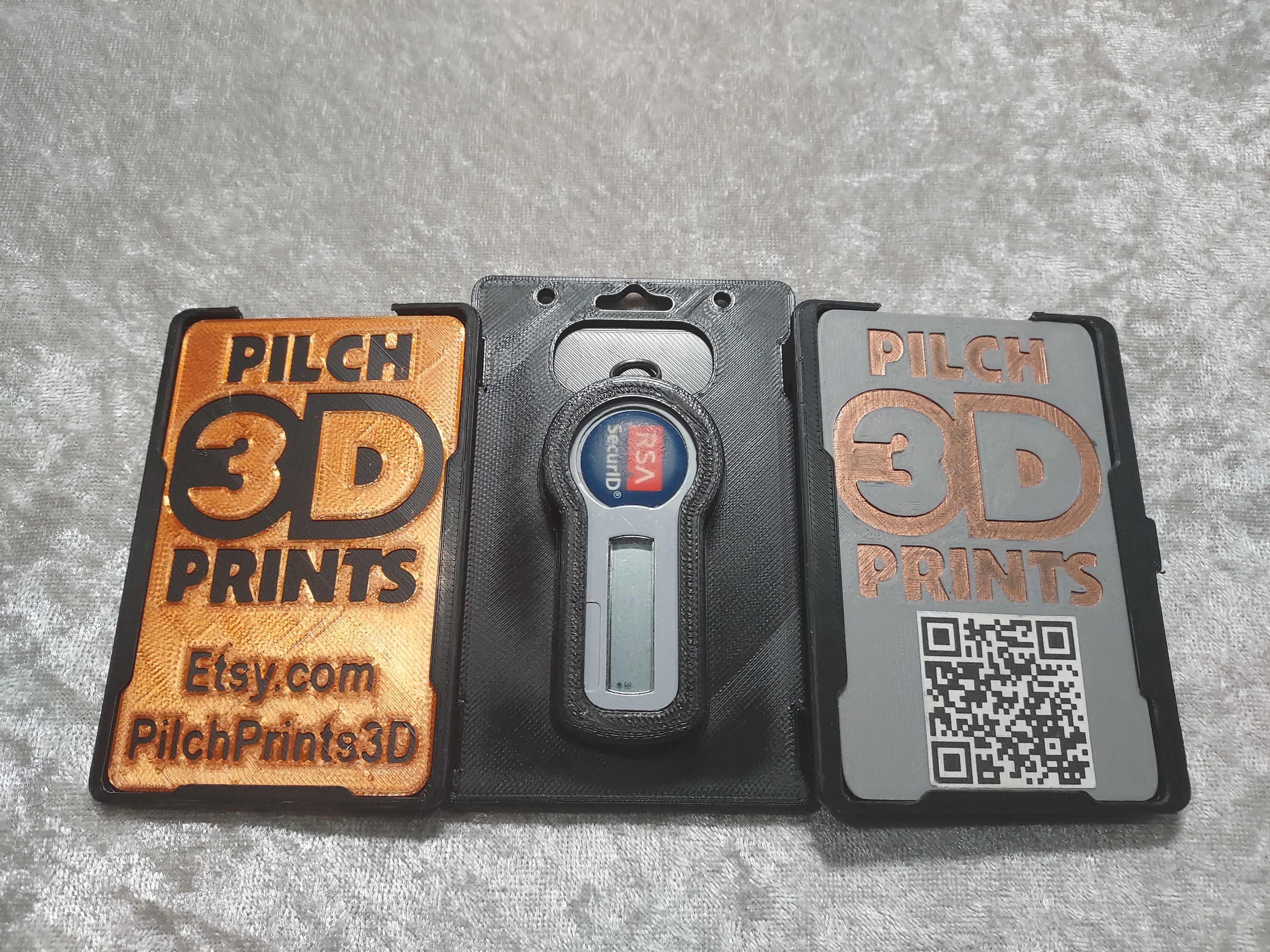 3D Printed Tri-fold RSA Badge Holders (multi Color Options