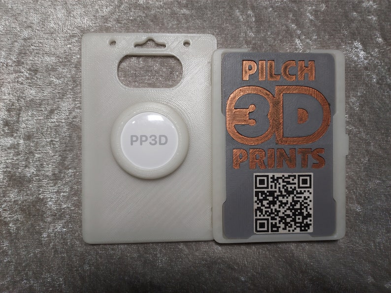 3D Printed Folding Airtag Badge Holder multi Badge Options Etsy