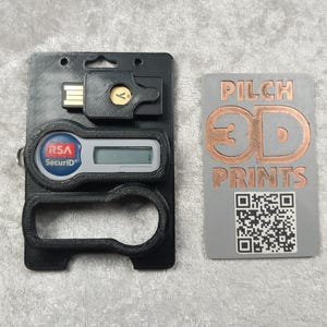 2 RSA Yubikey 5 NFC (1-3) Badge Holder