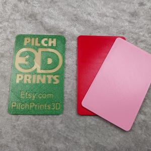 Cartes PLA CR80 vierges de 1,6 mm d'épaisseur (disponibles en plusieurs couleurs)
