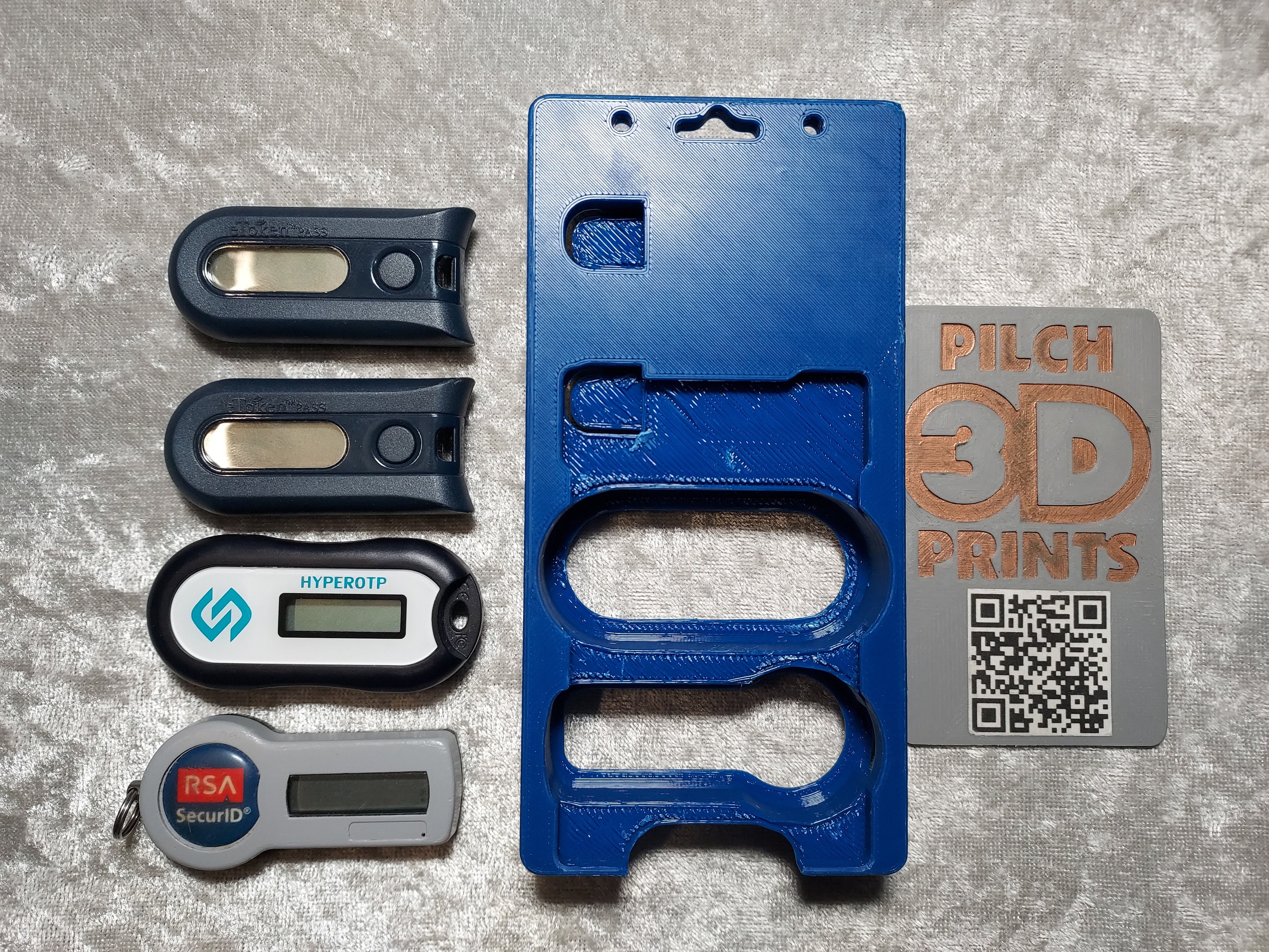 Secureid 035673 3D Printed Surepass, 2 Safenet Etoken, RSA Secureid Badge Holder (one ...