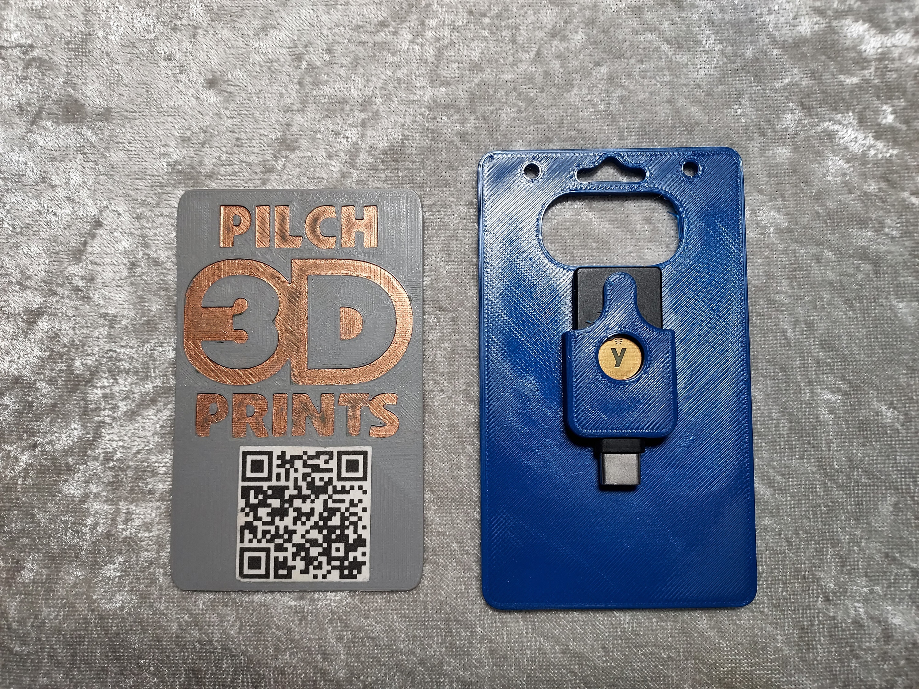 3D Printed Yubikey 5c NFC (1-3) Badge Holder - Etsy