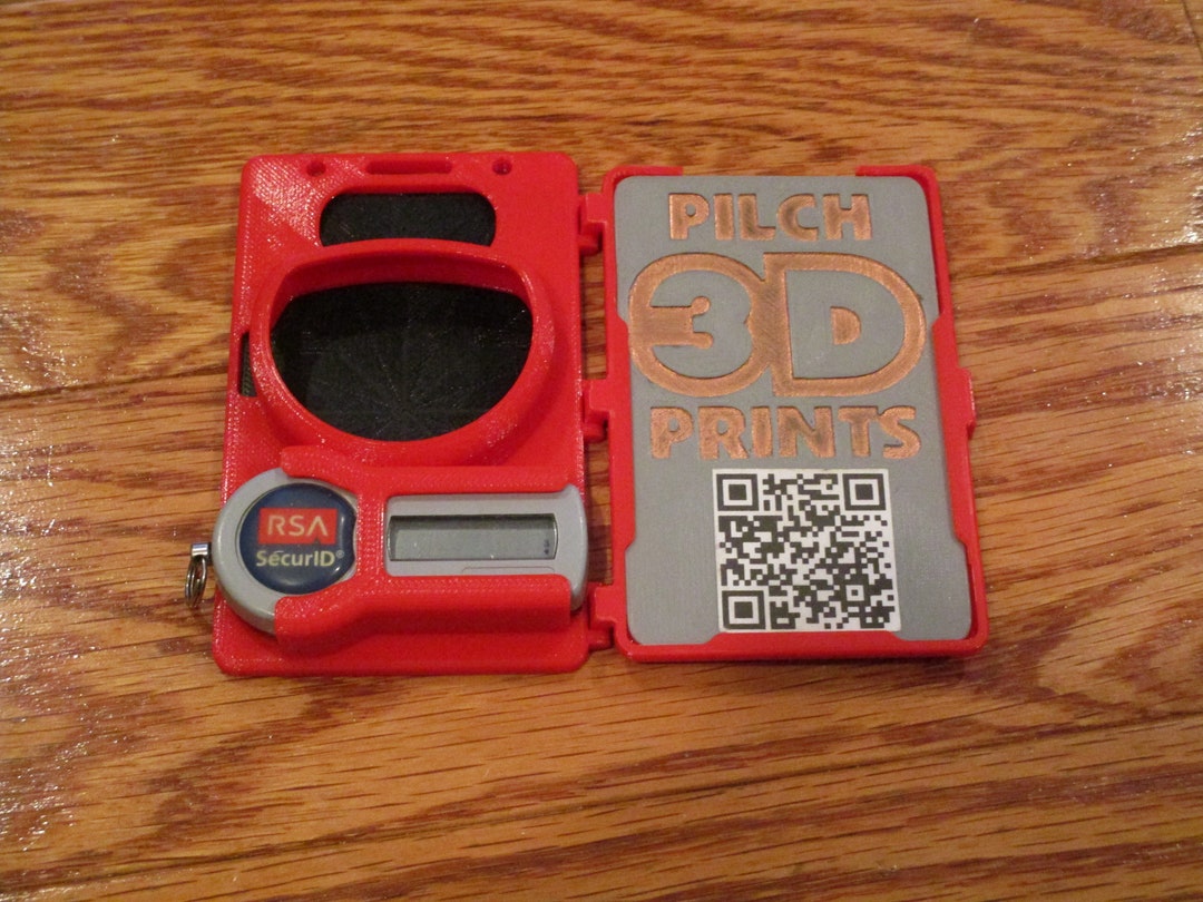 3D Printed Folding Combo HID RSA Badge Holder multiple Badge Etsy