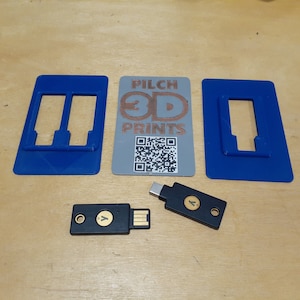 Porte-cartes mince Yubikey 5/5C NFC (options à un ou deux jetons disponibles)