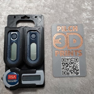Dubbele Safenet eToken Pass en RSA SecurID (1-4) badgehouder (meerdere kleuropties beschikbaar)