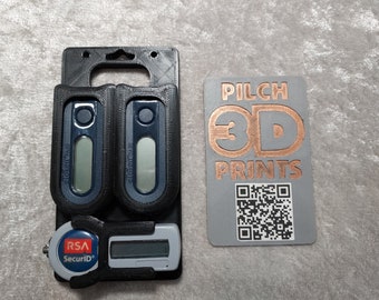 Dual Safenet eToken Pass and RSA SecurID (1-4) Badge Holder (Multiple Color Options Available)