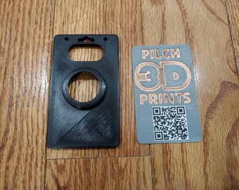 3D Printed Apple AirTag (1-3) Badge Holder (Custom Options Available)